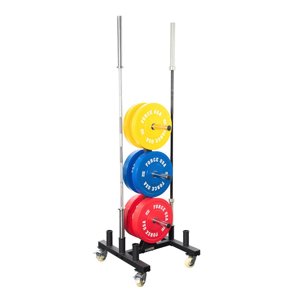 Force USA Bumper Plate and Barbell Storage Tree