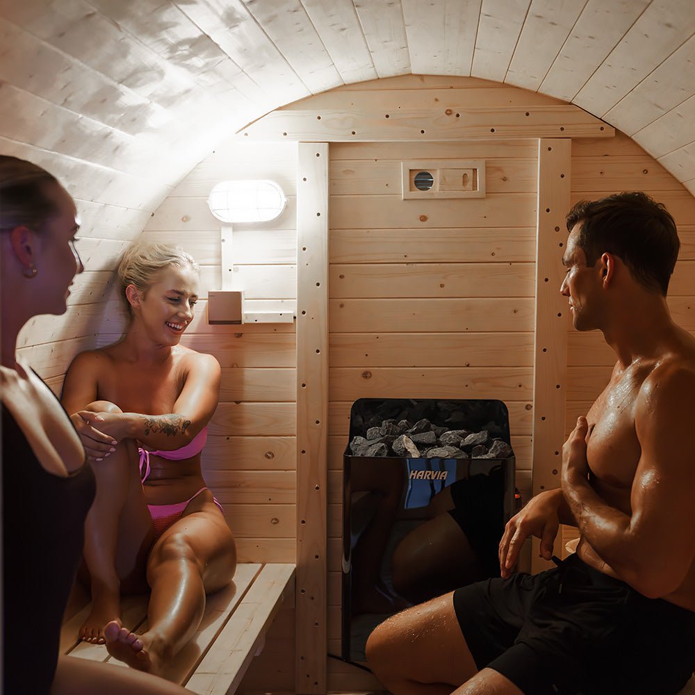 Revel Recovery Eden 4 Person Traditional Barrel Sauna