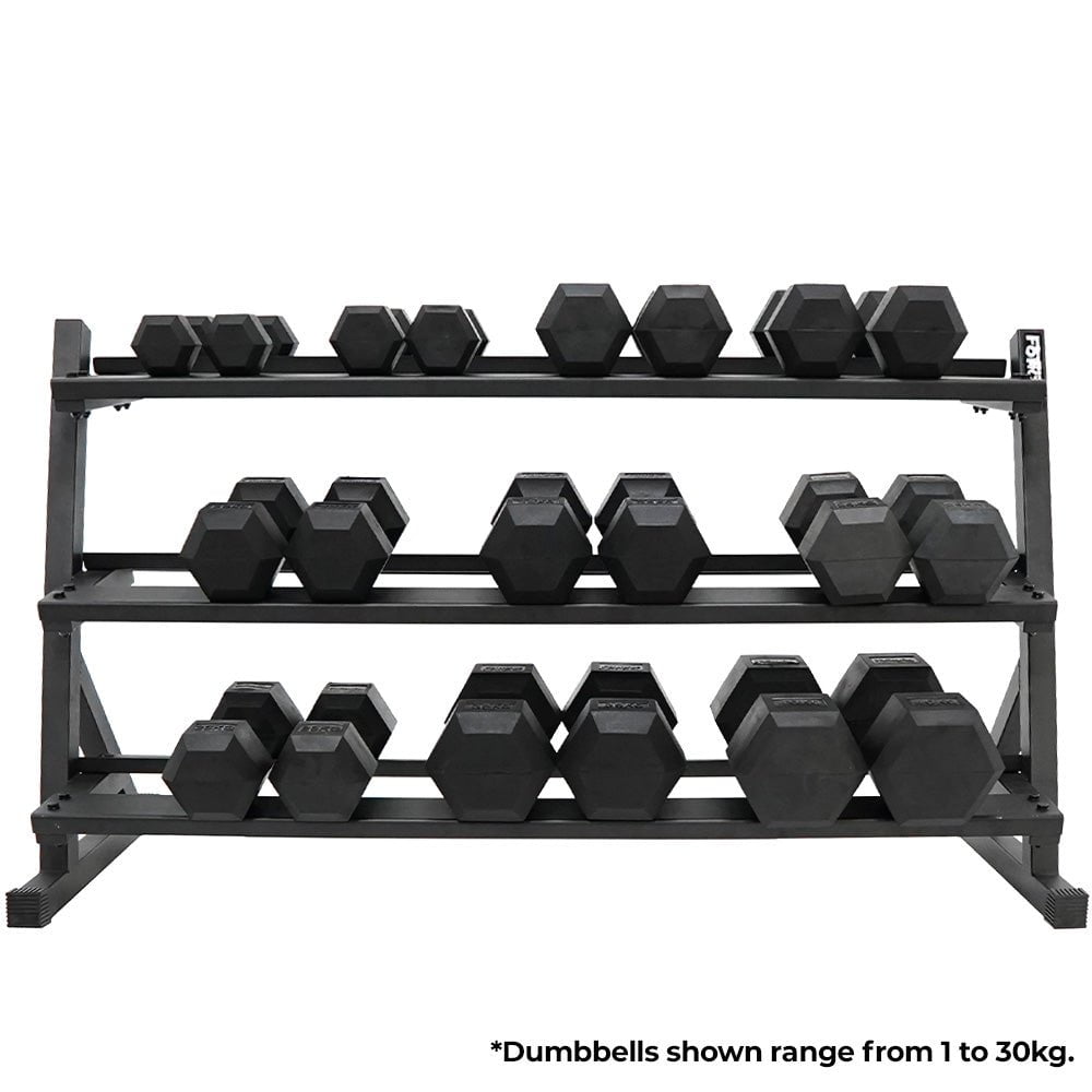 Hex dumbbell set with rack $99 sale