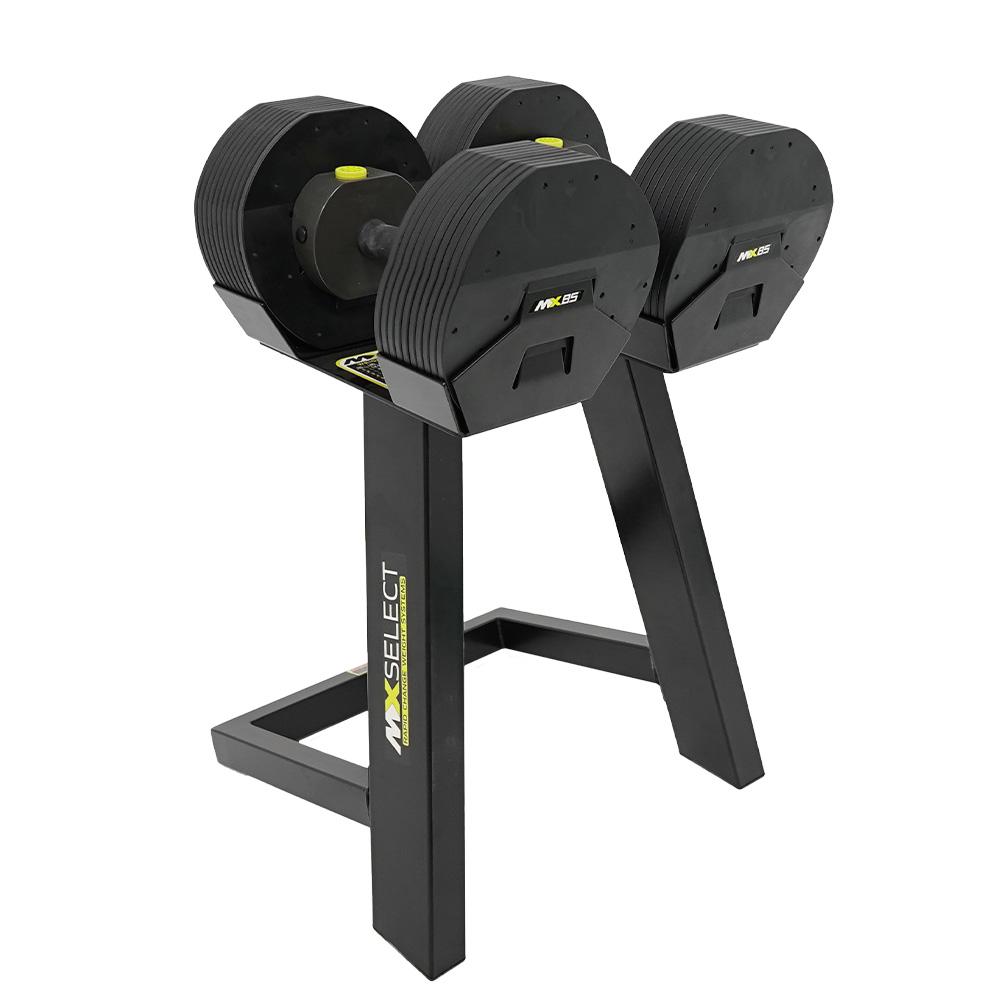 Mx select mx55 rapid change adjustable dumbbell system with rack sale