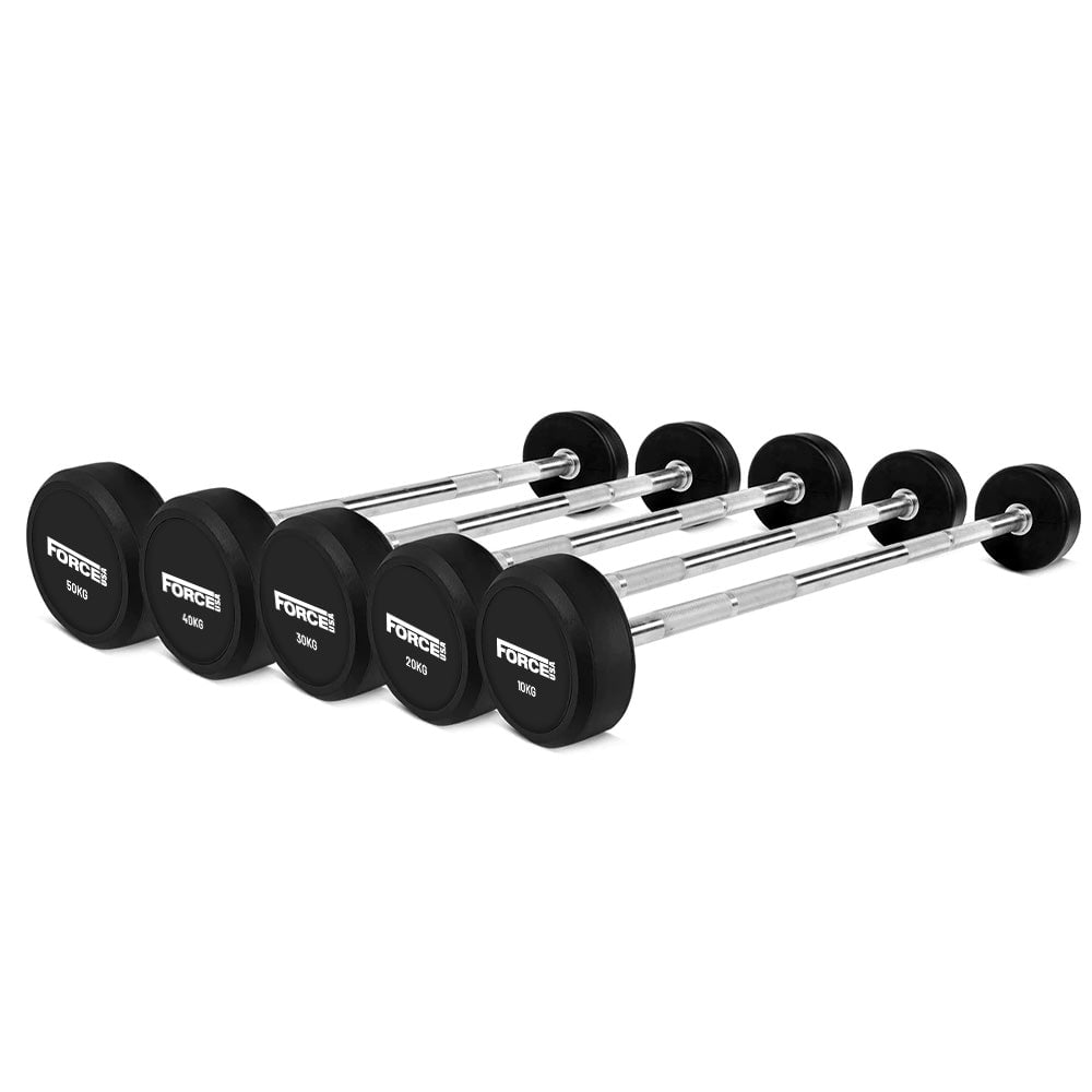 Force USA Fixed Straight Barbell Set and Stand