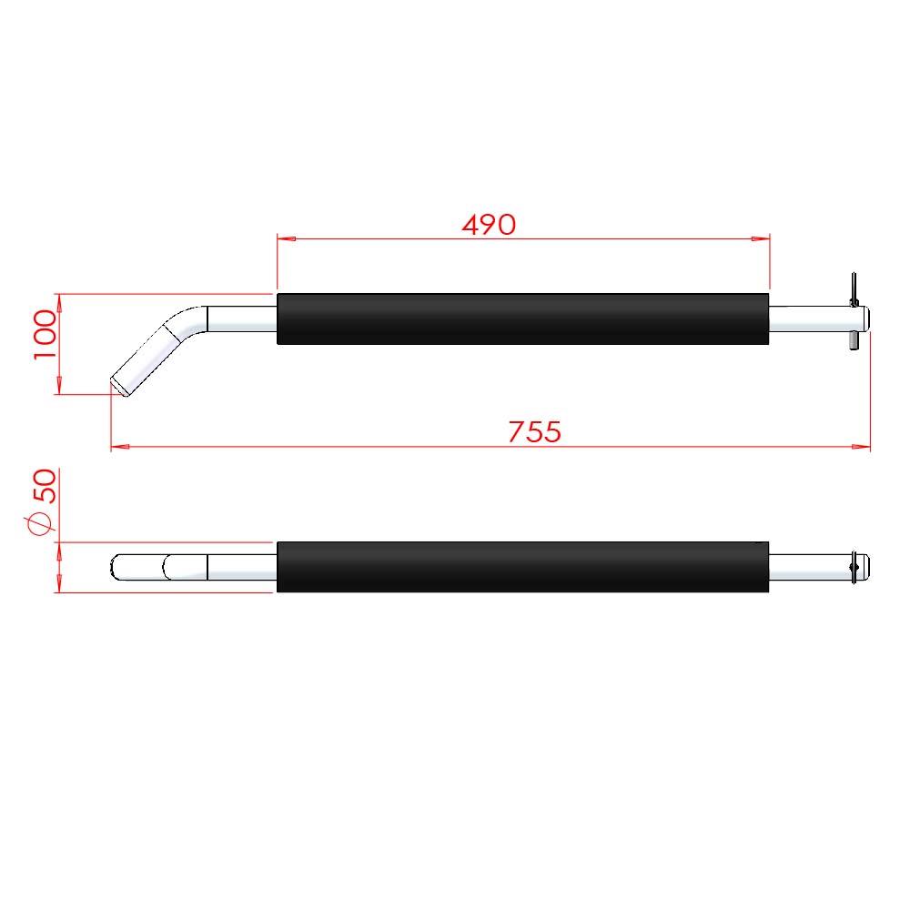 Force USA 2FT Pin & Pipe Safeties (Pair)