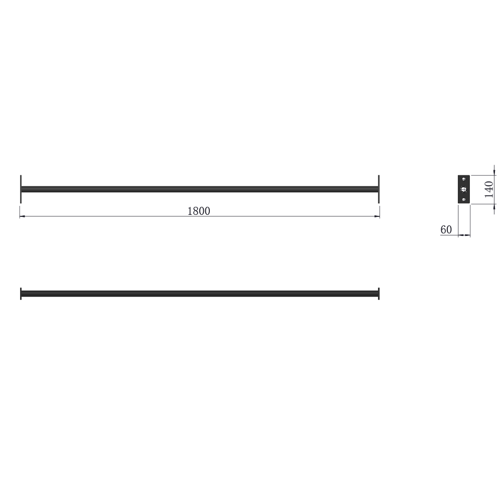 Force USA 6FT Single Monkey Bar - Lasercut